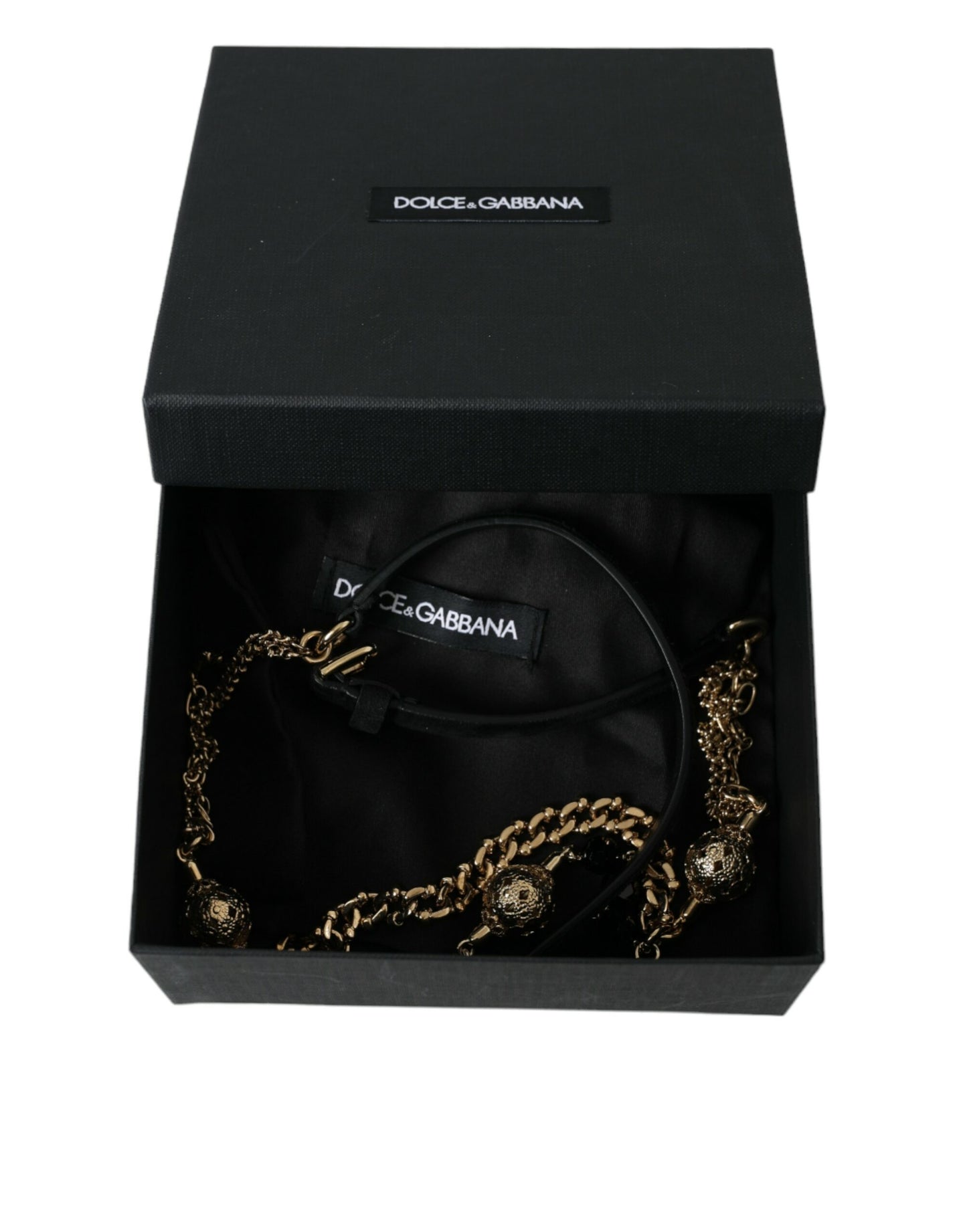 Dolce & Gabbana Elegant Crystal Bounce Læderbælte
