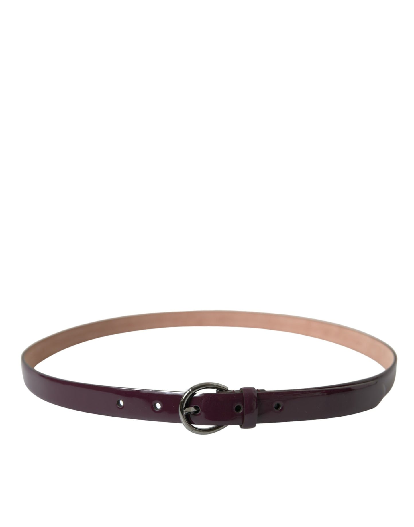 Dolce & Gabbana Elegant Maroon Læderbælte
