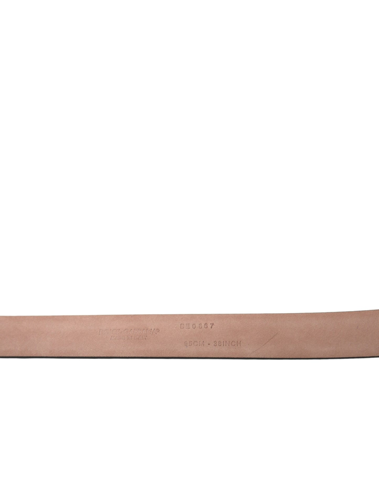 Dolce & Gabbana Elegant Maroon Læderbælte