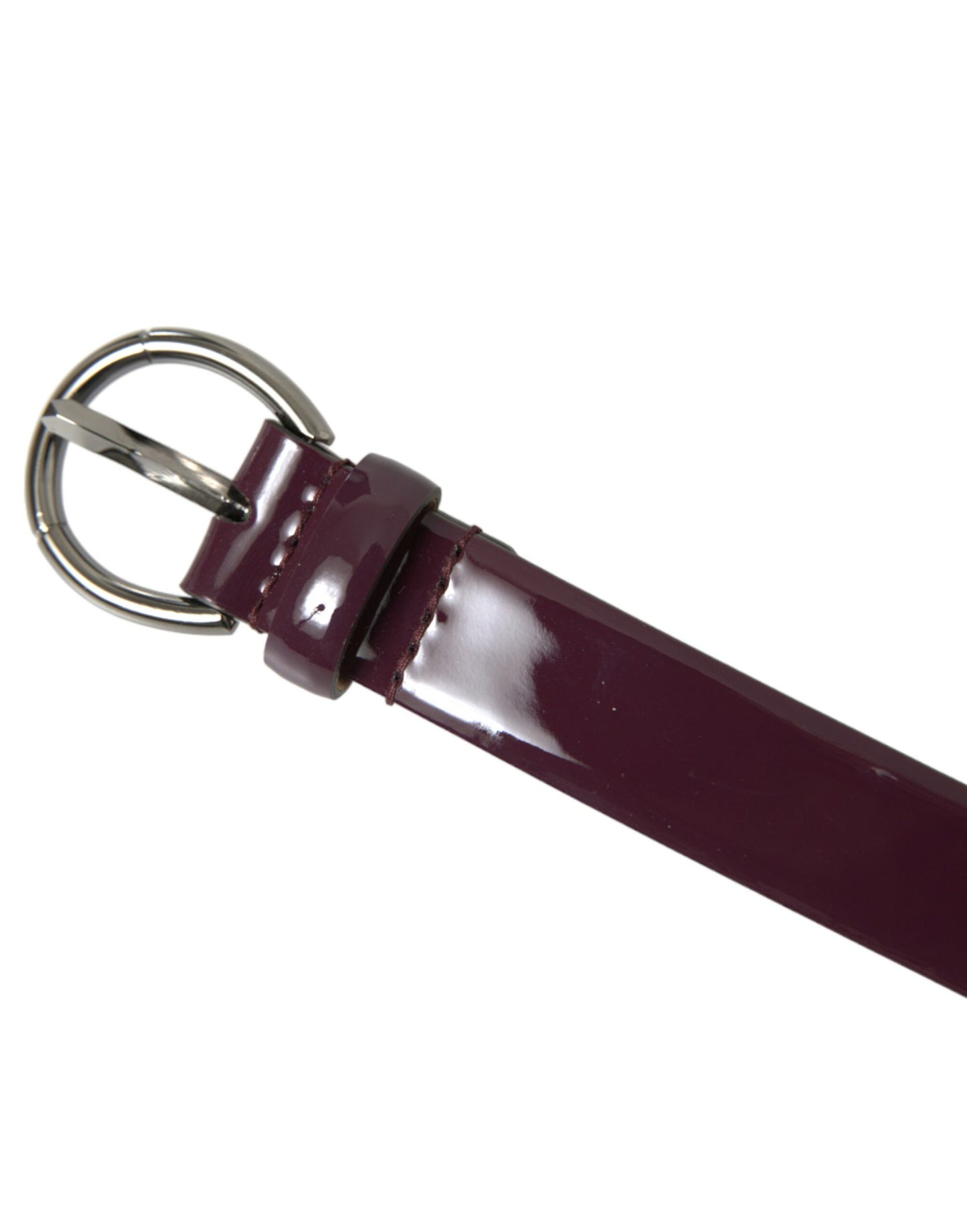 Dolce & Gabbana Elegant Maroon Læderbælte