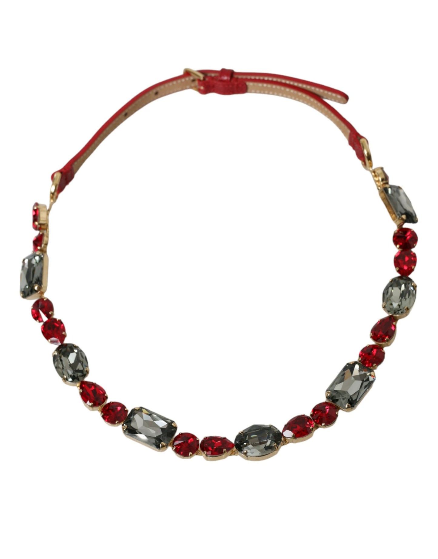 Dolce & Gabbana Radiant Red Krystalspænde Bælte