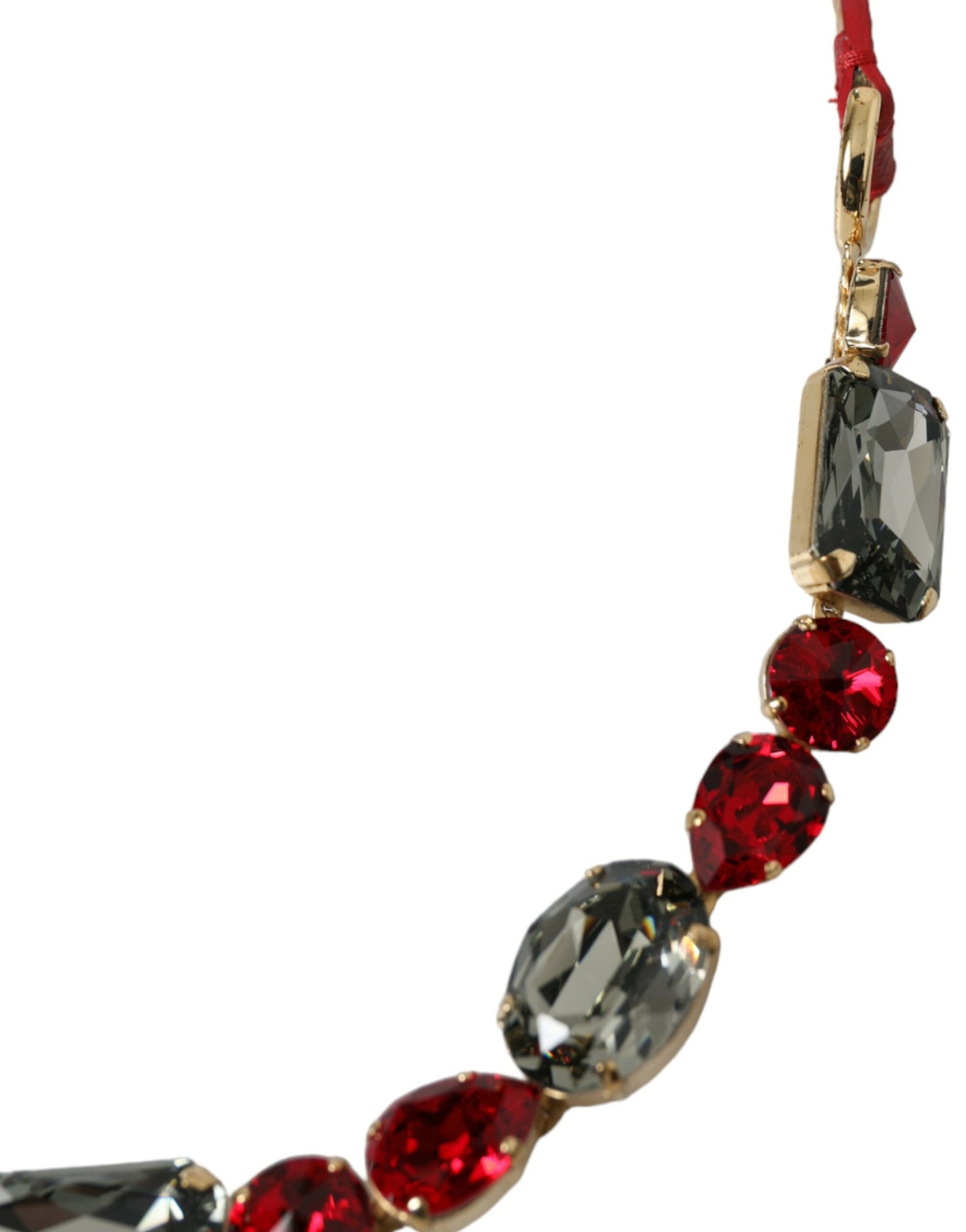 Dolce & Gabbana Radiant Red Krystalspænde Bælte