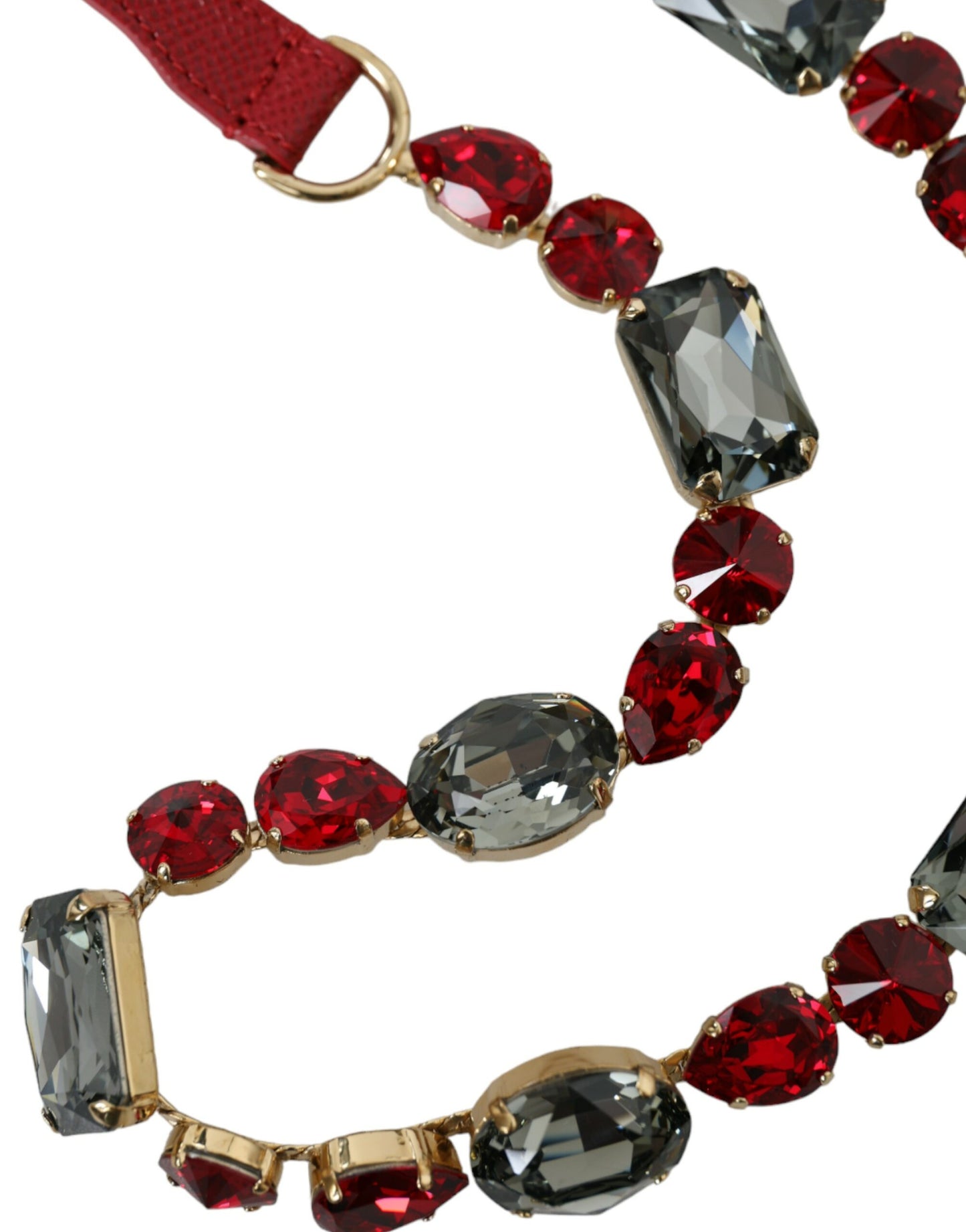 Dolce & Gabbana Radiant Red Krystalspænde Bælte
