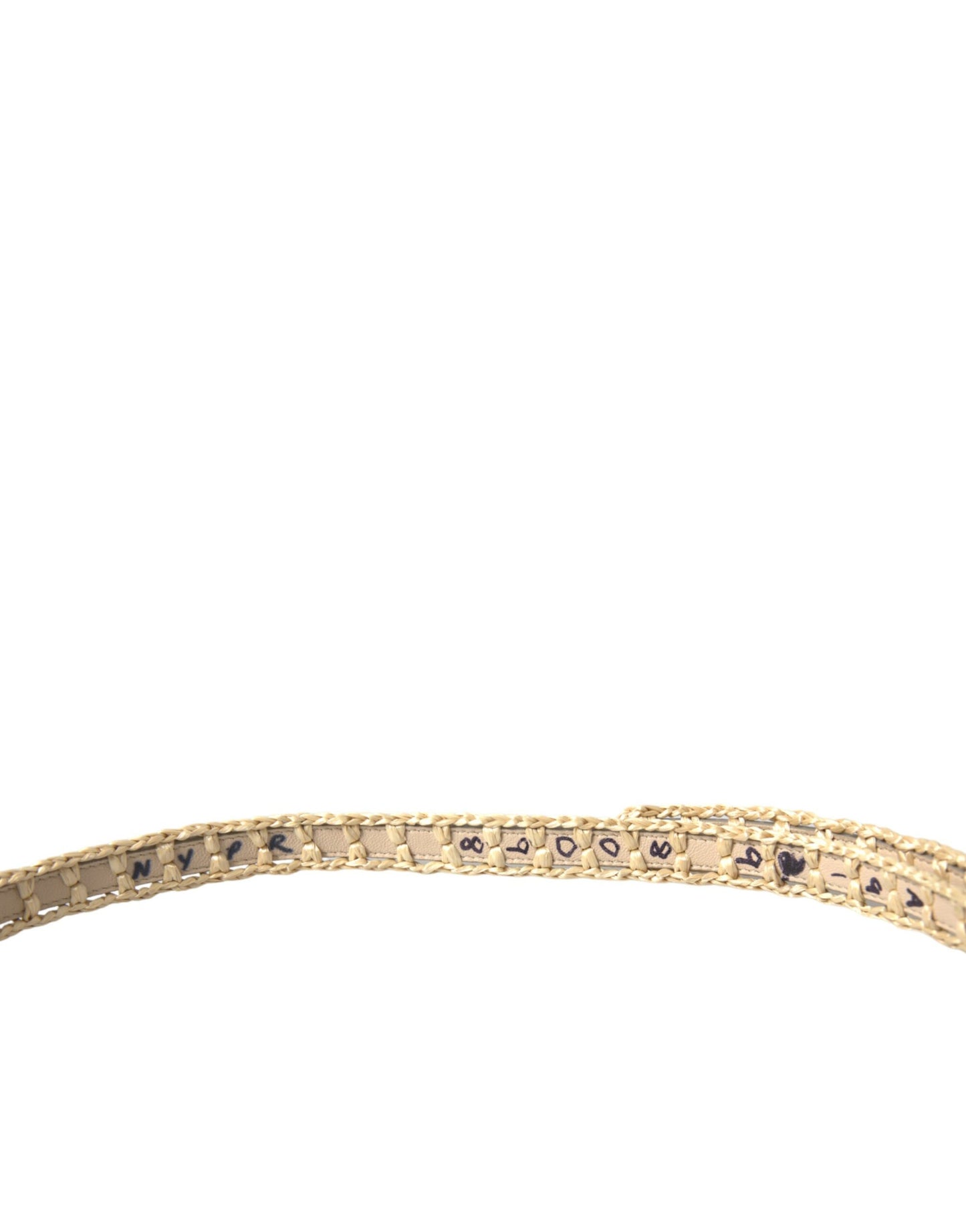 Dolce & Gabbana Elegant Beige Læderbælte