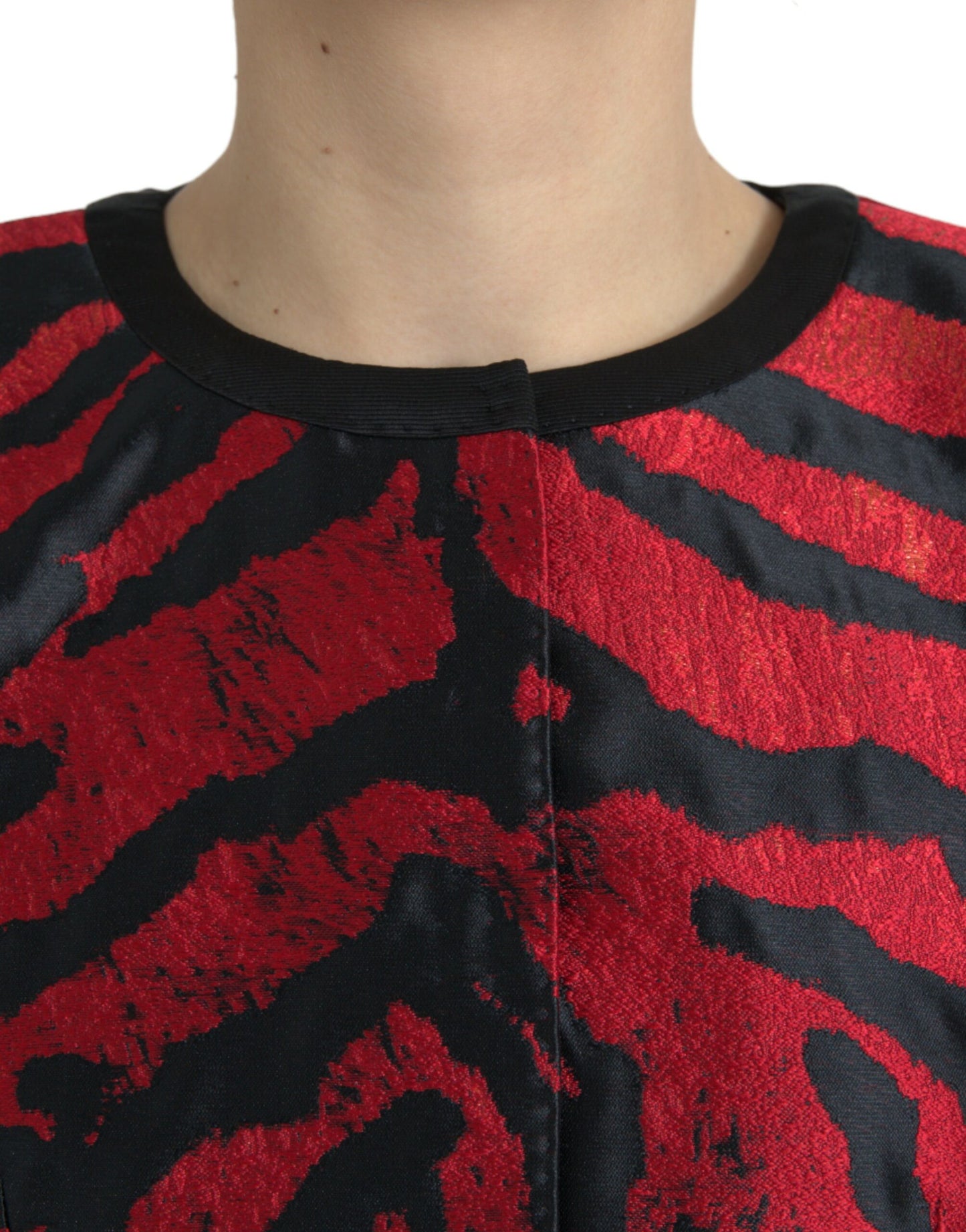 Dolce & Gabbana Elegant Dyreprint Frakkejakke