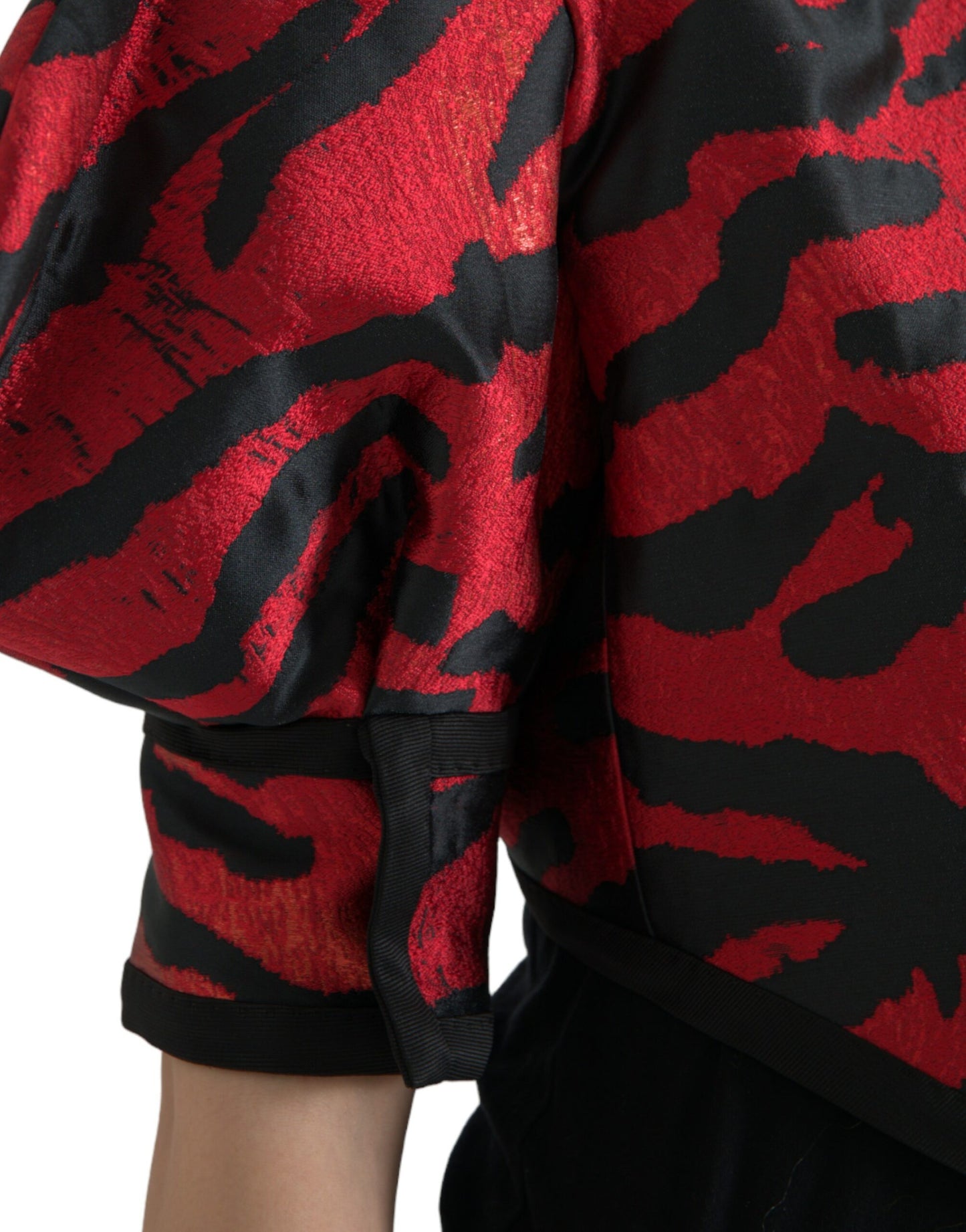 Dolce & Gabbana Elegant Dyreprint Frakkejakke