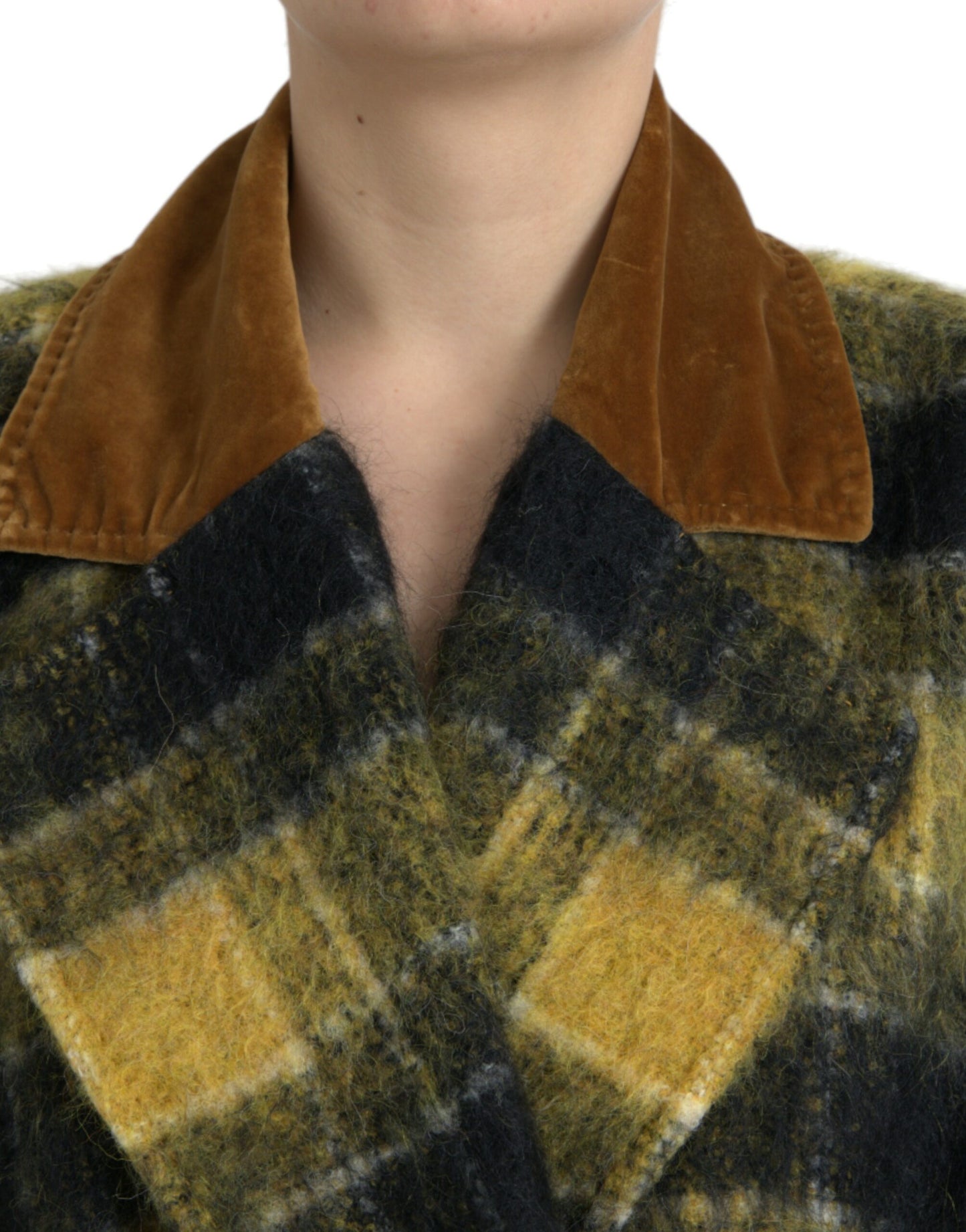 Dolce & Gabbana Chic Ternet Lang Trenchcoat i Solgul