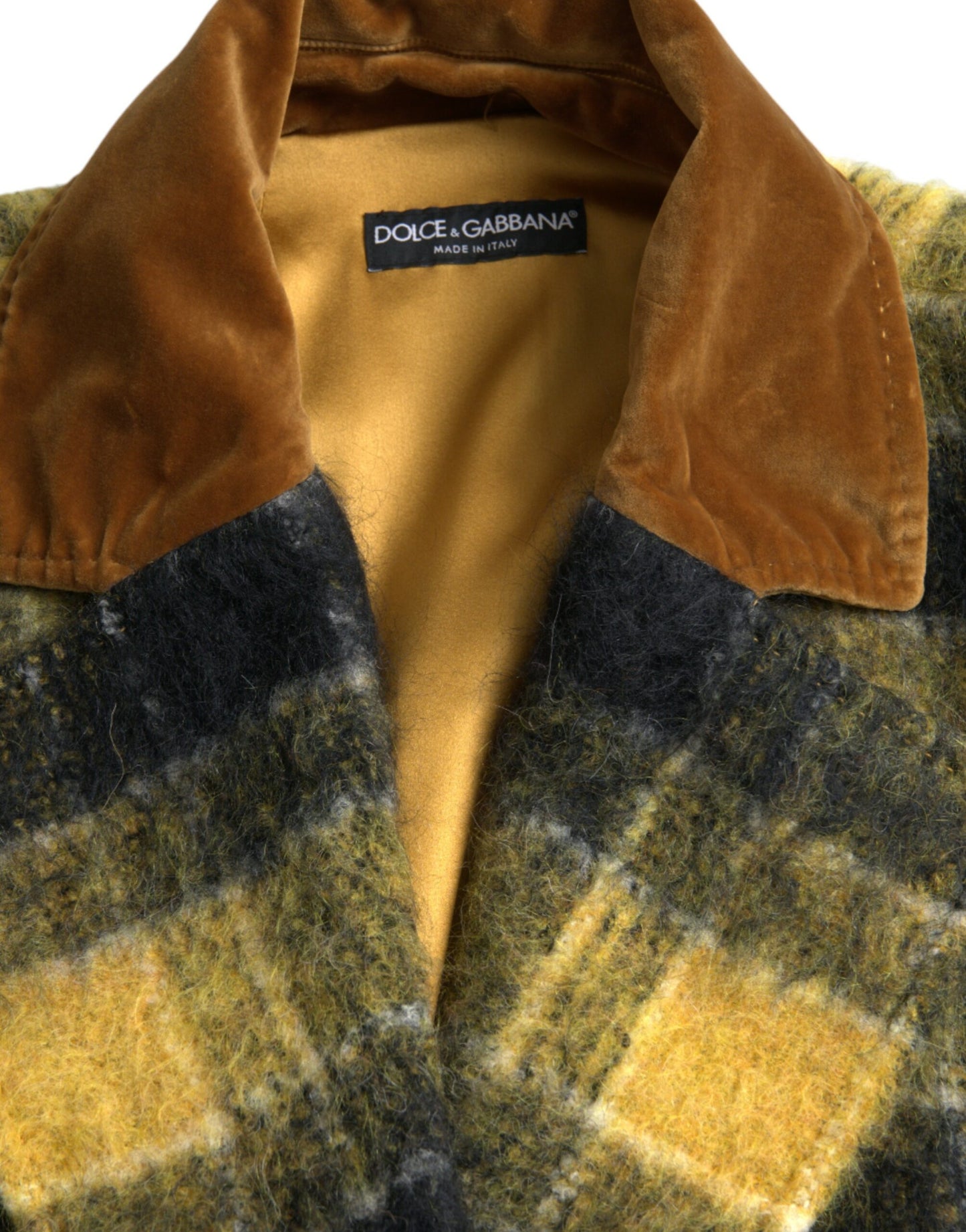 Dolce & Gabbana Chic Ternet Lang Trenchcoat i Solgul