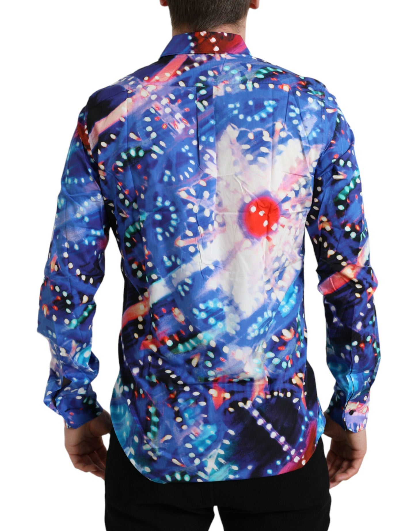 Dolce & Gabbana Multicolor Luminarie Slim MARTINI-skjorte