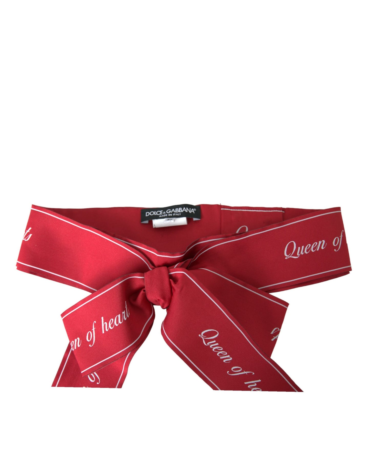 Dolce & Gabbana Rød Polyester HJERTERNE-Bælte