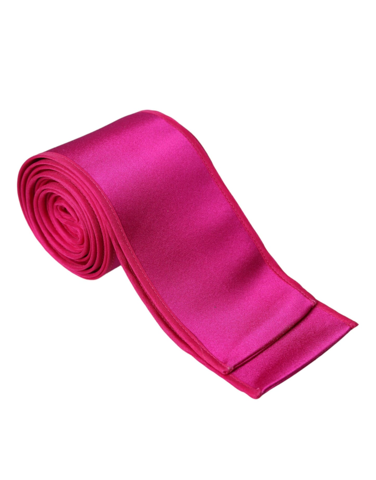 Dolce & Gabbana Fuchsia Pink Silke Bælte til Kvinder