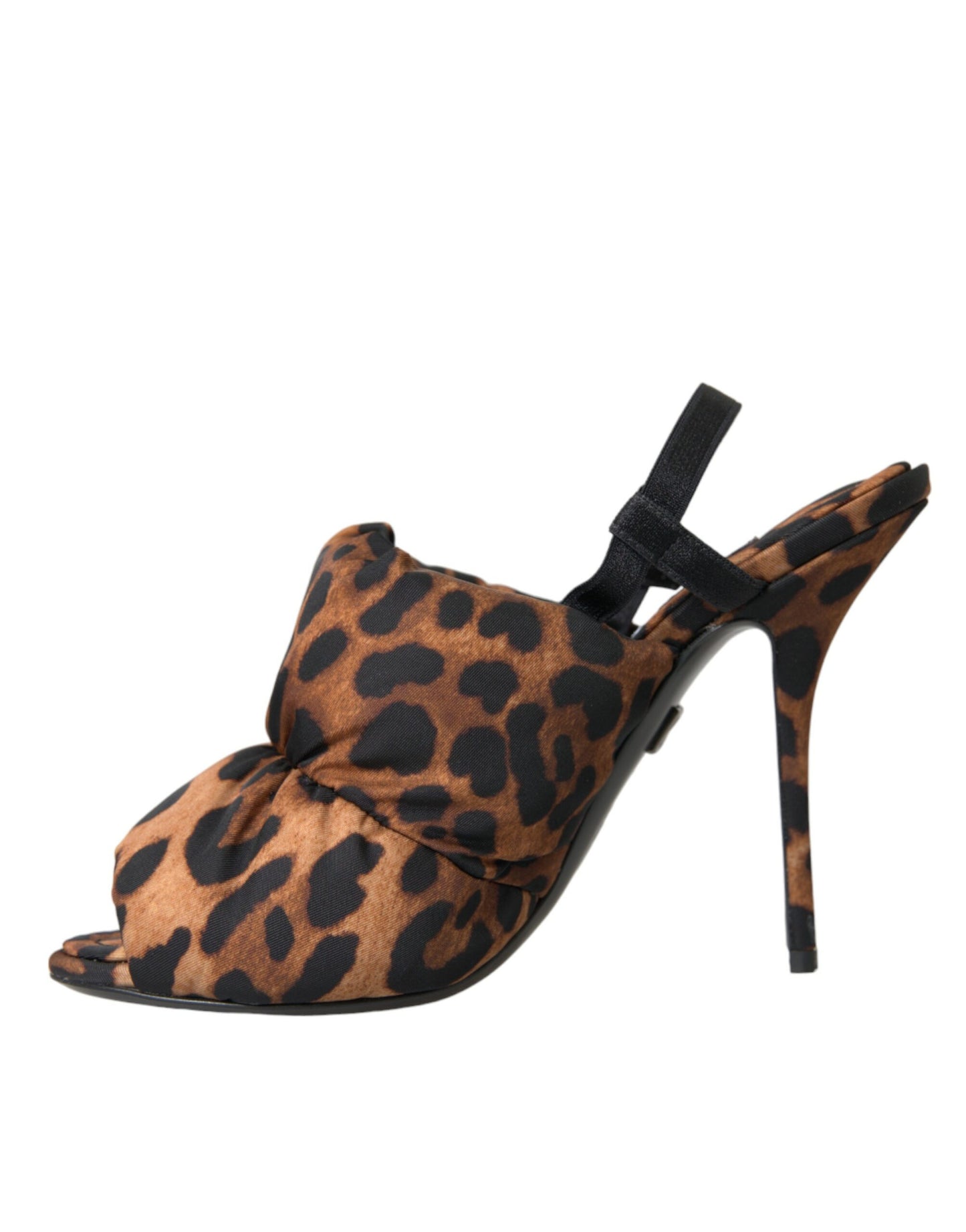 Dolce & Gabbana Brune Leopard Slingback Hæle Sandaler Sko
