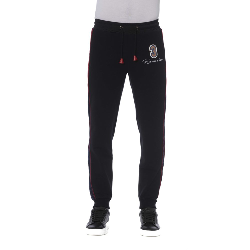 Trussardi Black Cotton Men's Sport Pant