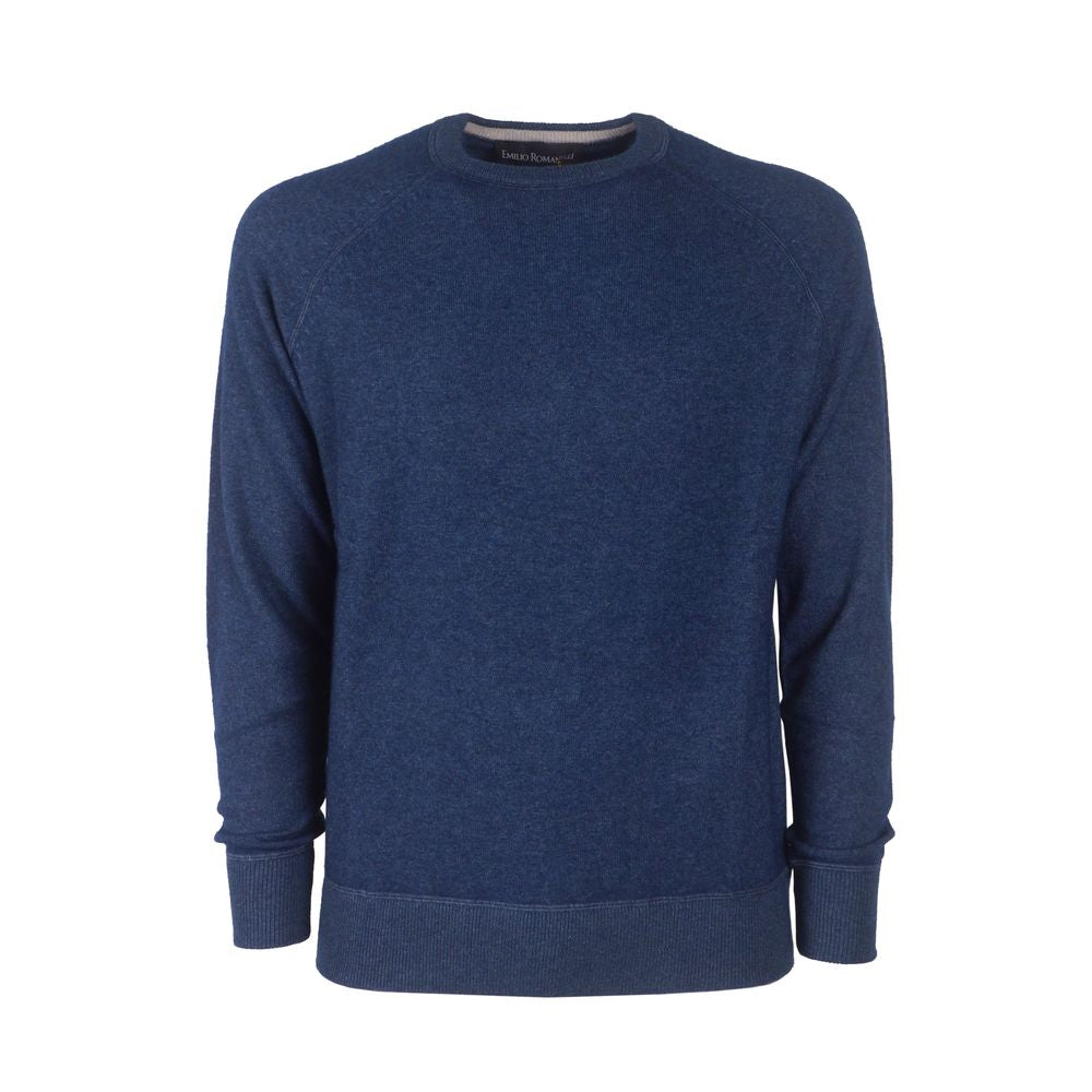 Emilio Romanelli Lyseblå Cashmere Herretrøje