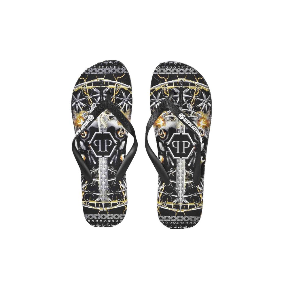 Philipp Plein Flerfarvet Polyester Dame Sandal