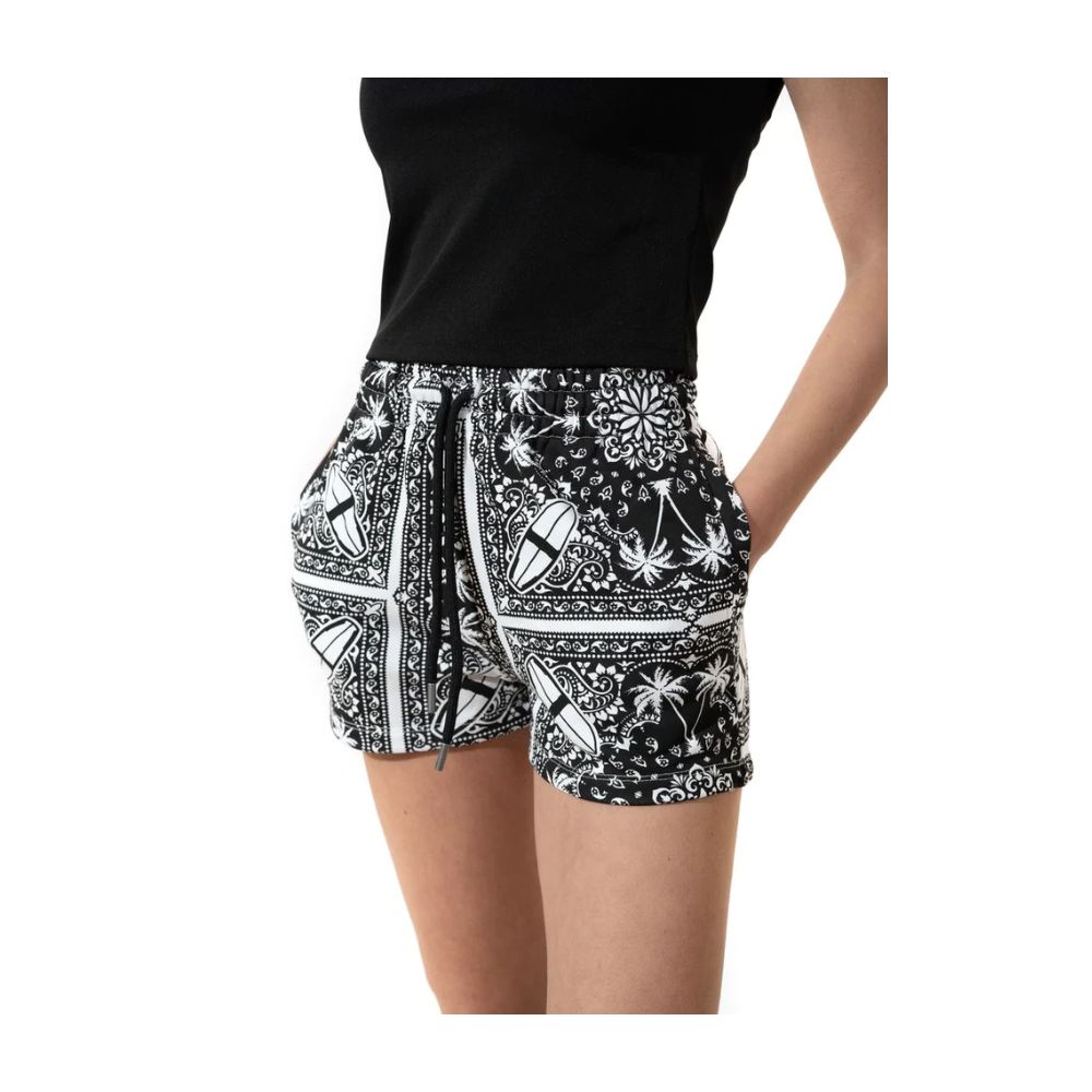 Comme Des Fuckdown Chic Monokrome Palms Bomuldsshorts