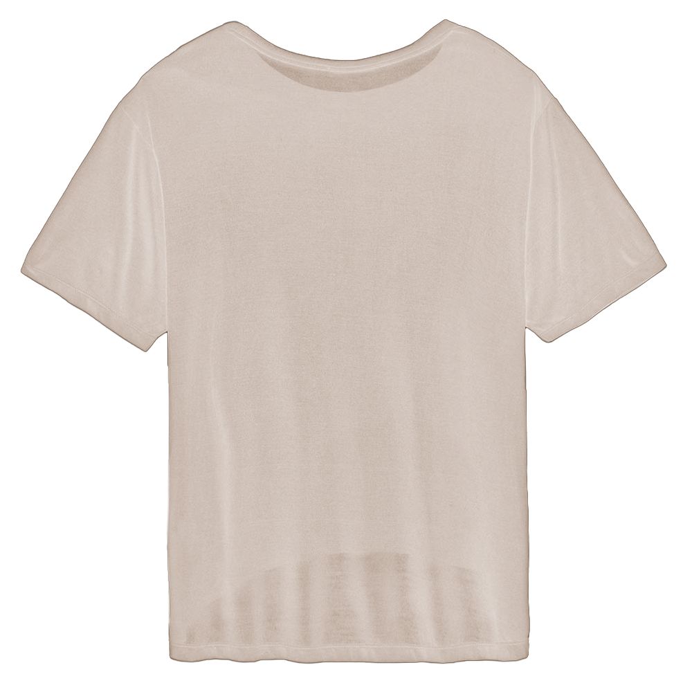 Hinnominate Beige Modal Dame T-shirt