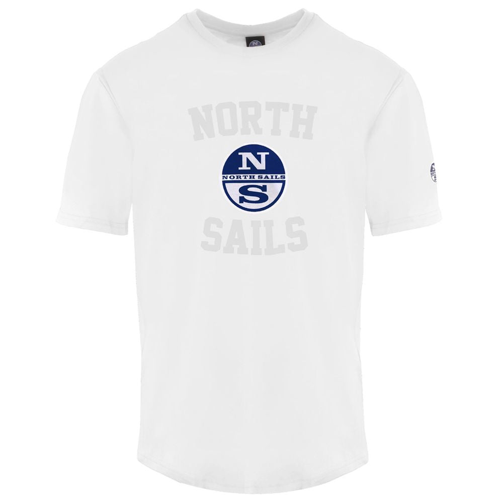 North Sails Hvid Bomulds T-shirt til Herrer