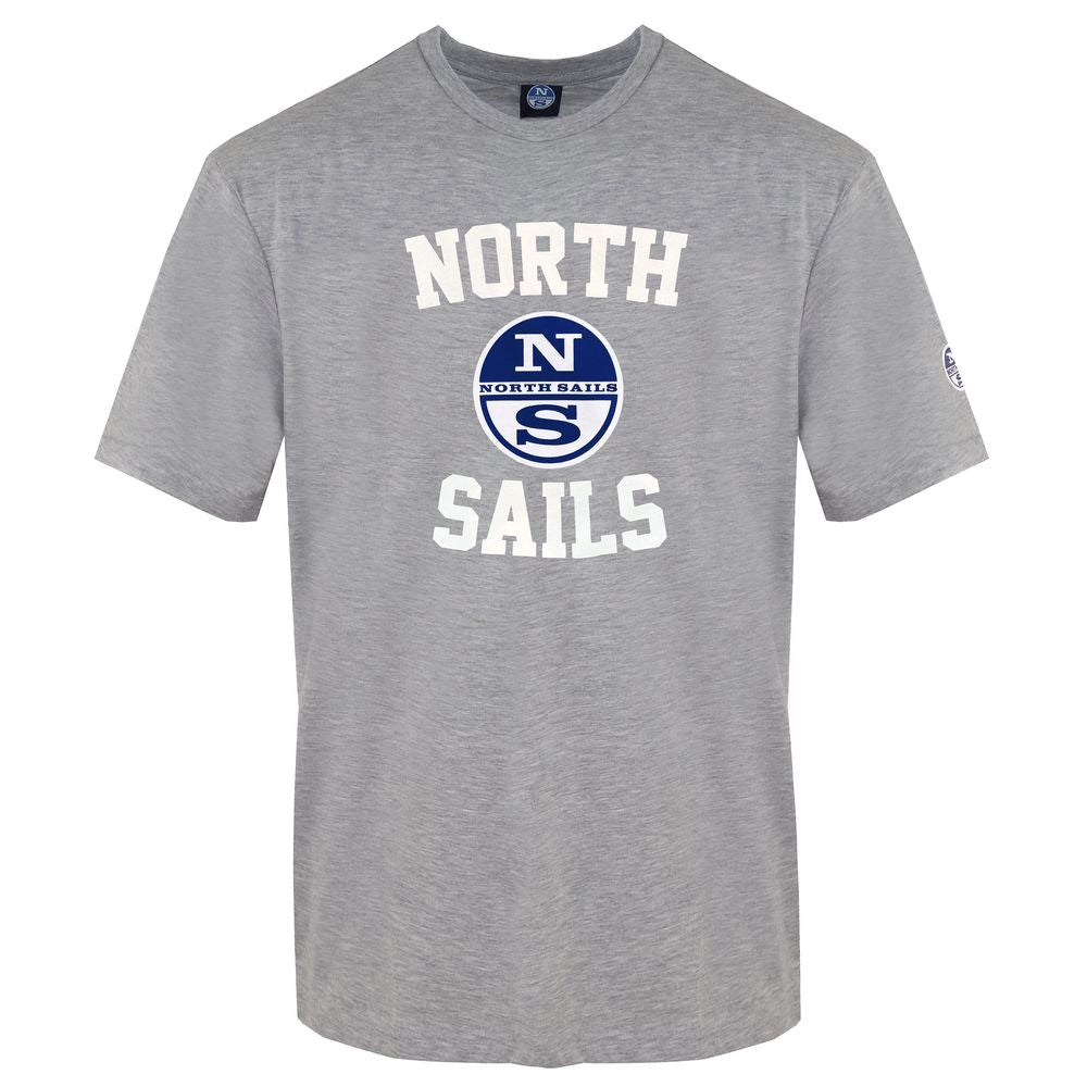 North Sails grå bomulds-T-shirt til mænd