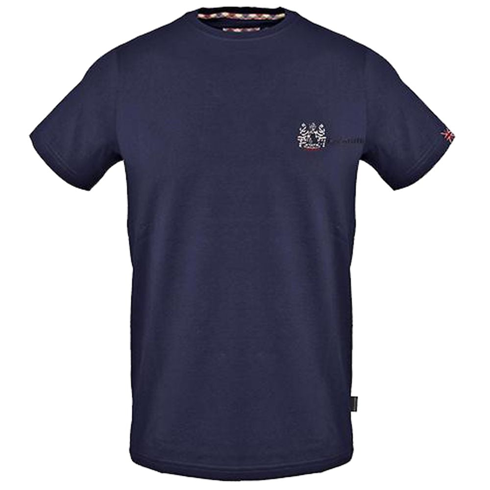 Aquascutum Blå Bomuld Herre T-shirt