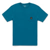 Refrigiwear Chic Lyseblå Bomulds T-shirt med Brystlogo