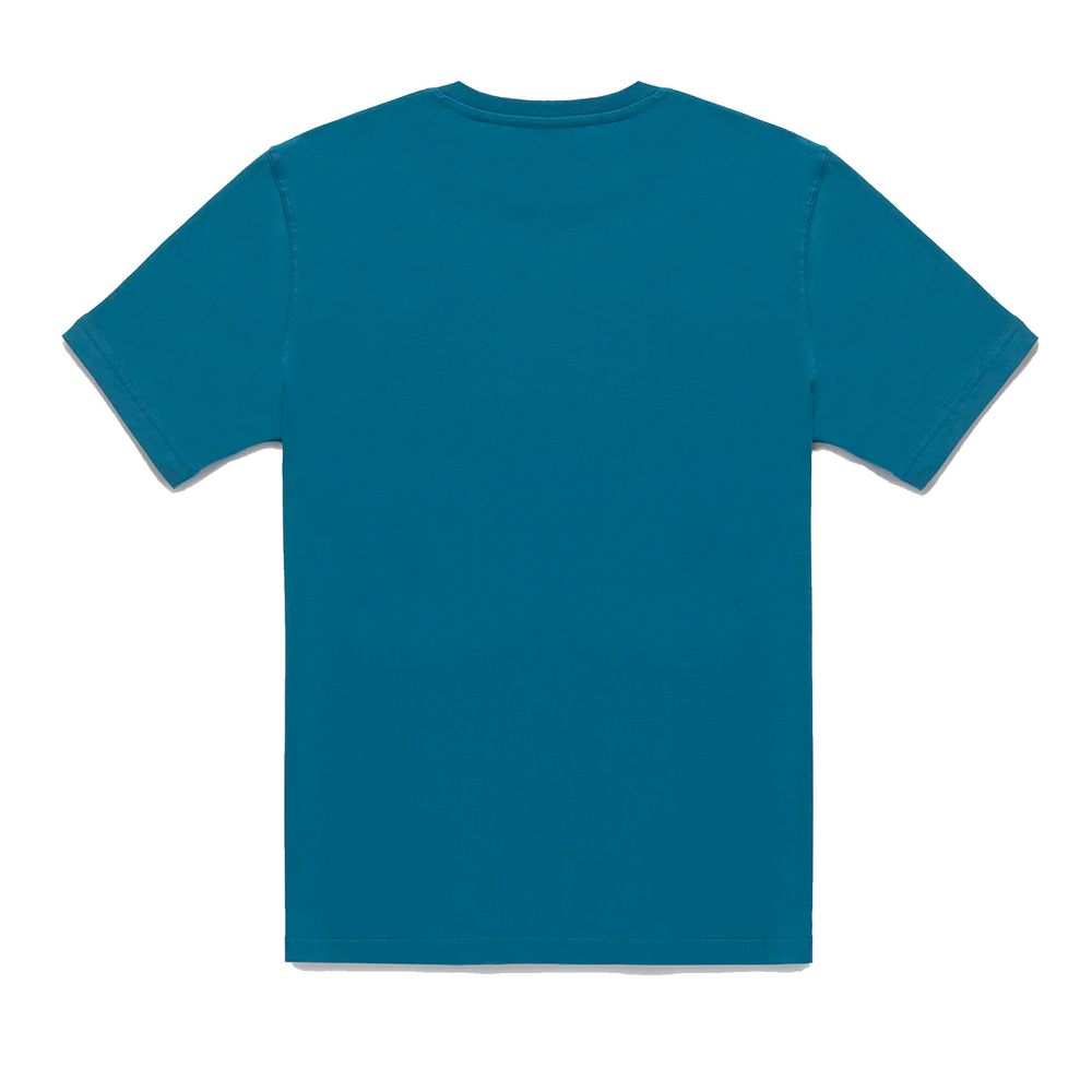 Refrigiwear Chic Lyseblå Bomulds T-shirt med Brystlogo