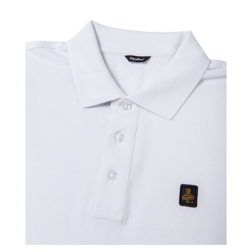 Refrigiwear elegant hvid polo med broderet logo