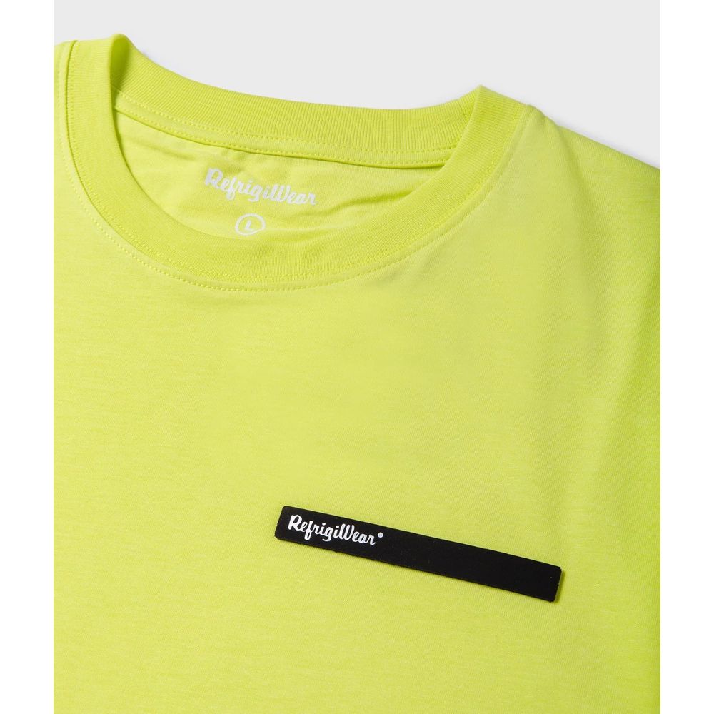 Refrigiwear præget logo bomulds-T-shirt i gul