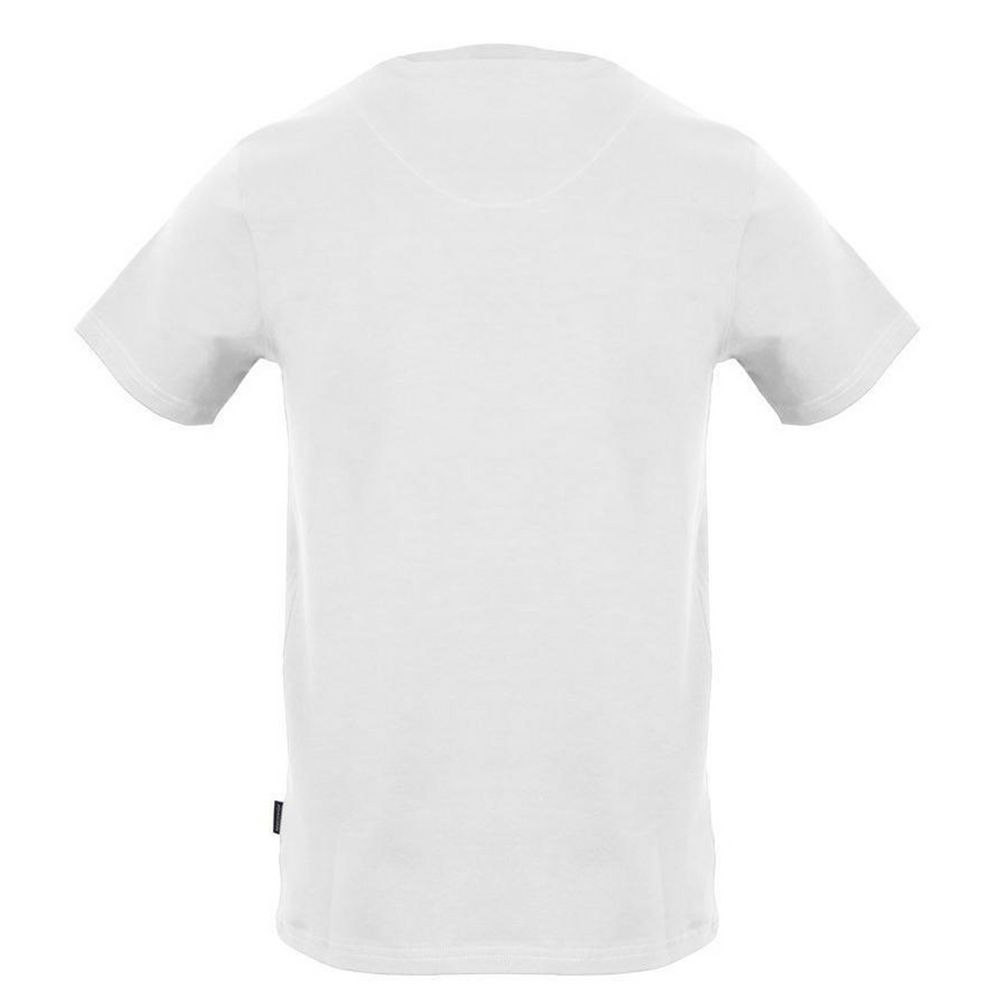 Aquascutum Hvid Bomulds T-shirt til Herrer