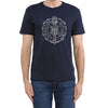La Martina Rund Hals Grafisk Jersey T-shirt - Raffineret Blå Bomuld