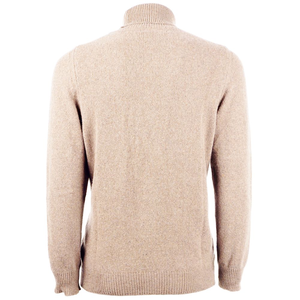 Emilio Romanelli Beige Cashmere Sweater til mænd