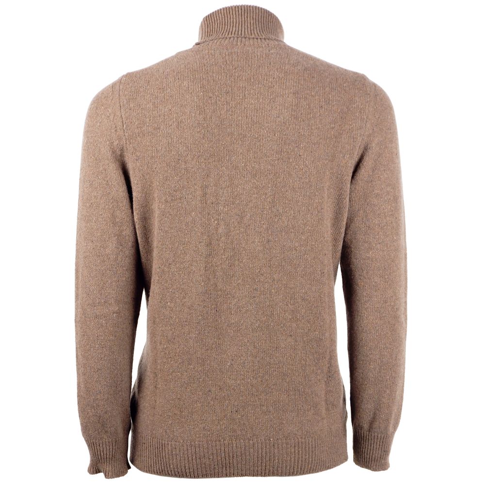 Emilio Romanelli Brun Cashmere Herretrøje