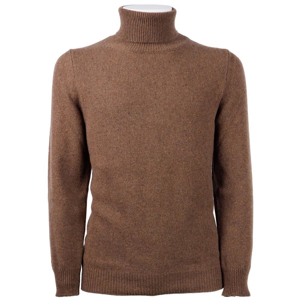 Emilio Romanelli Brun Cashmere Herretrøje