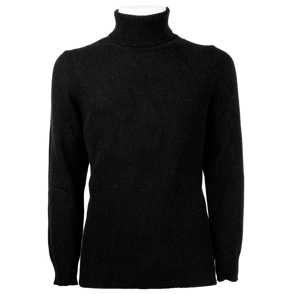 Emilio Romanelli Sort Cashmere Herretrøje