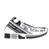 Dolce & Gabbana Elegante Monokrome Printede Stretch Sneakers