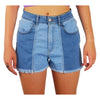 Comme Des Fuckdown Chic Raw Hem denimshorts