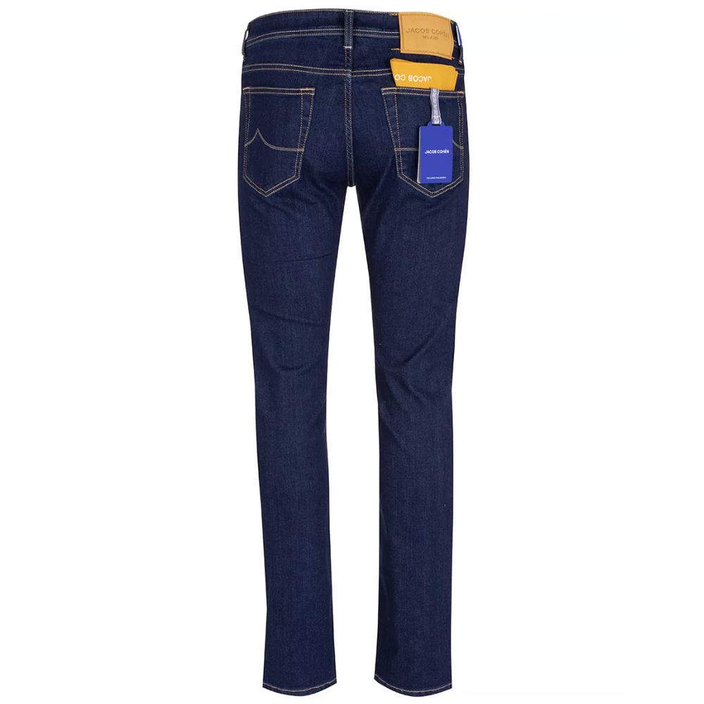 Jacob Cohen Elegante Mørkeblå Bard Jeans