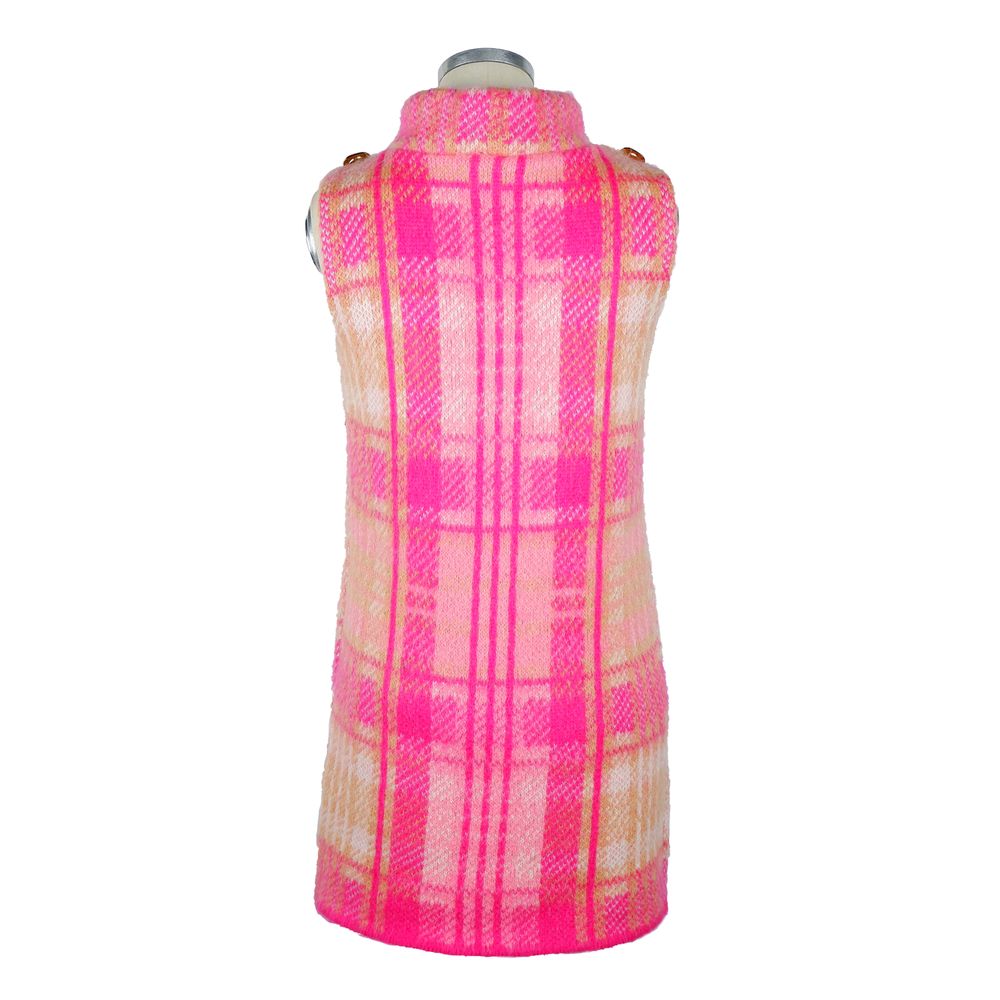 Elisabetta Franchi Fuchsia Mohair Damekjole