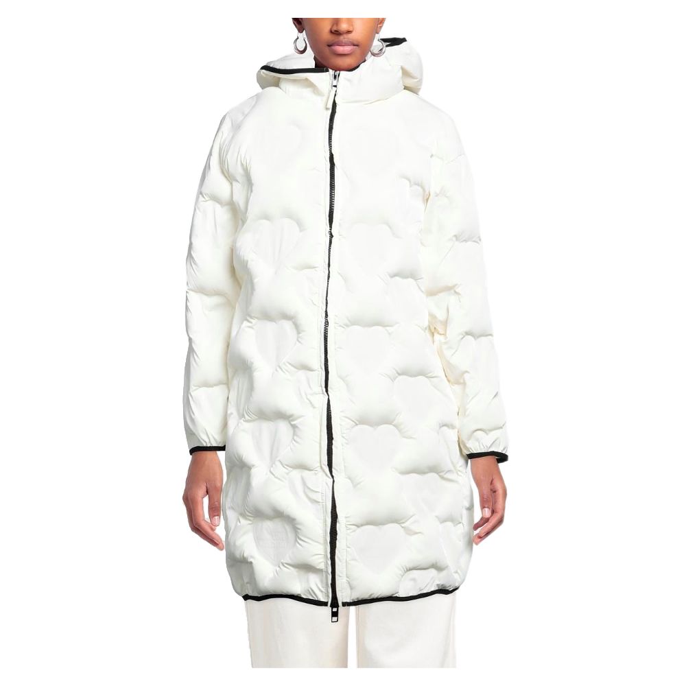 Love Moschino Chic Quiltet Hjertelang Dunjakke