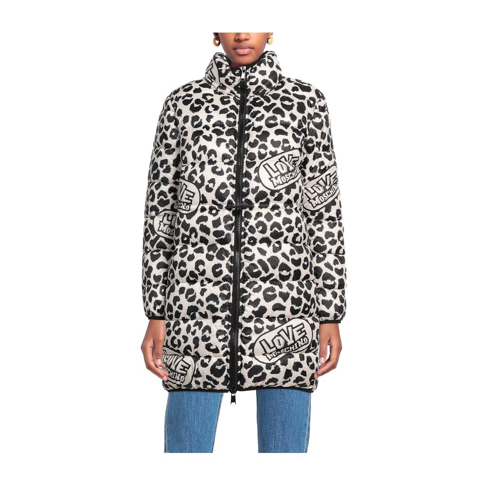 Love Moschino Chic Leopardprint Dunjakke