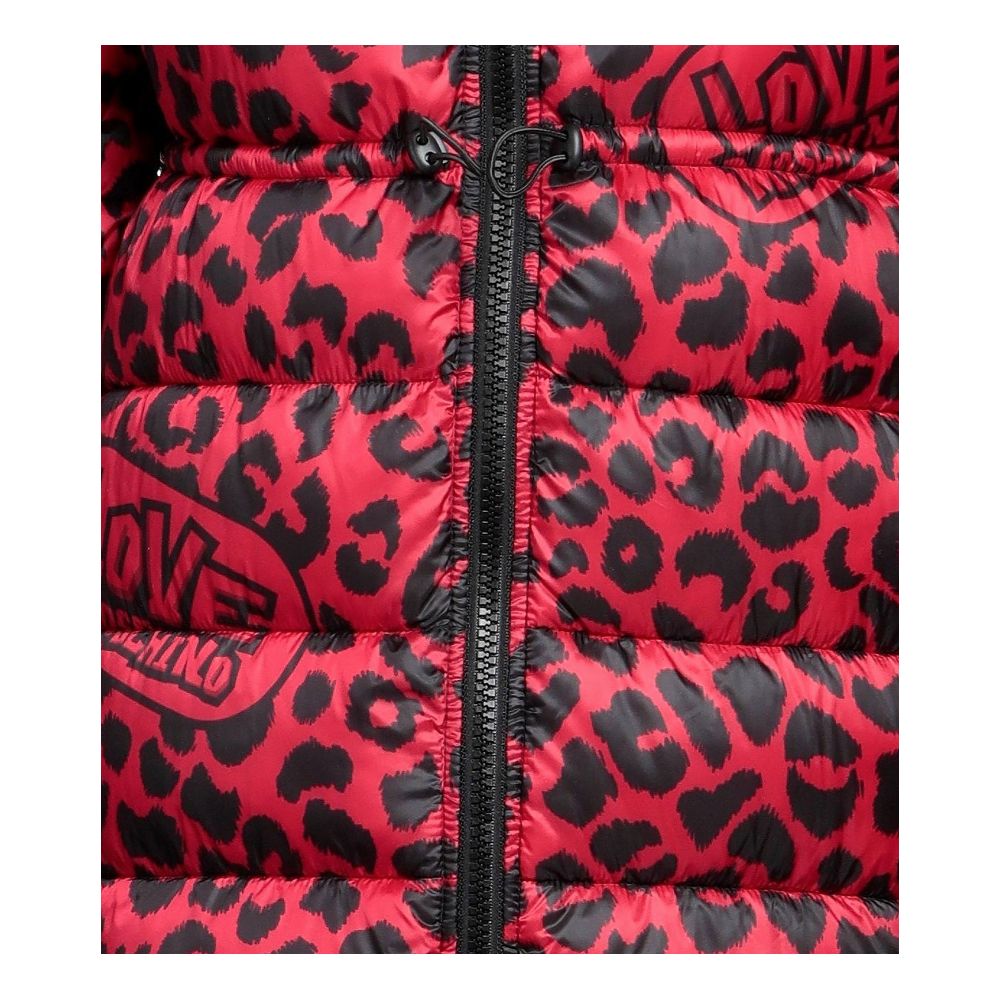 Love Moschino Chic Leopardprint Lang Dunjakke