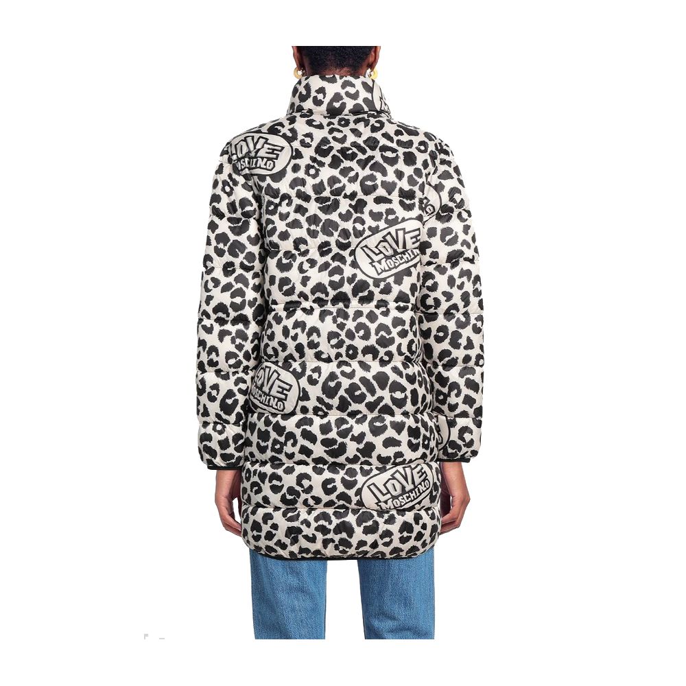 Love Moschino Chic Leopardprint Dunjakke