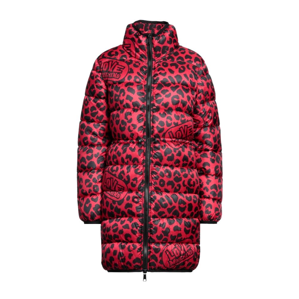 Love Moschino Chic Leopardprint Lang Dunjakke