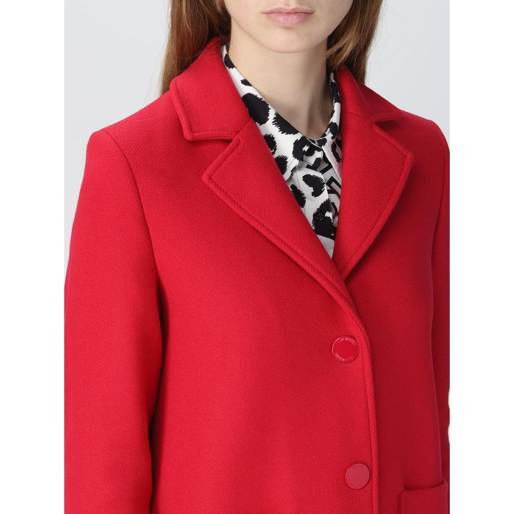 Love Moschino Chic lyserød jakke i uldblanding