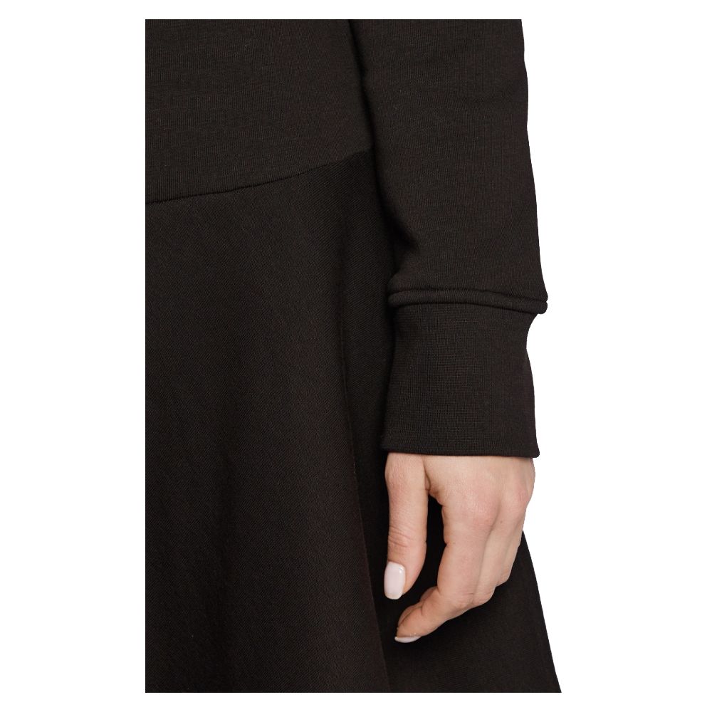 Love Moschino Chic kjole med præget logo i bomuldsblanding