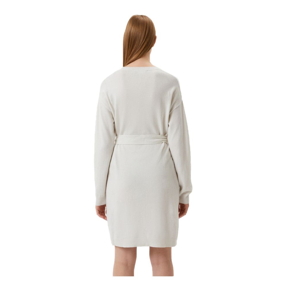 Love Moschino Elegant Broderet Lang Kjole i Uldblanding