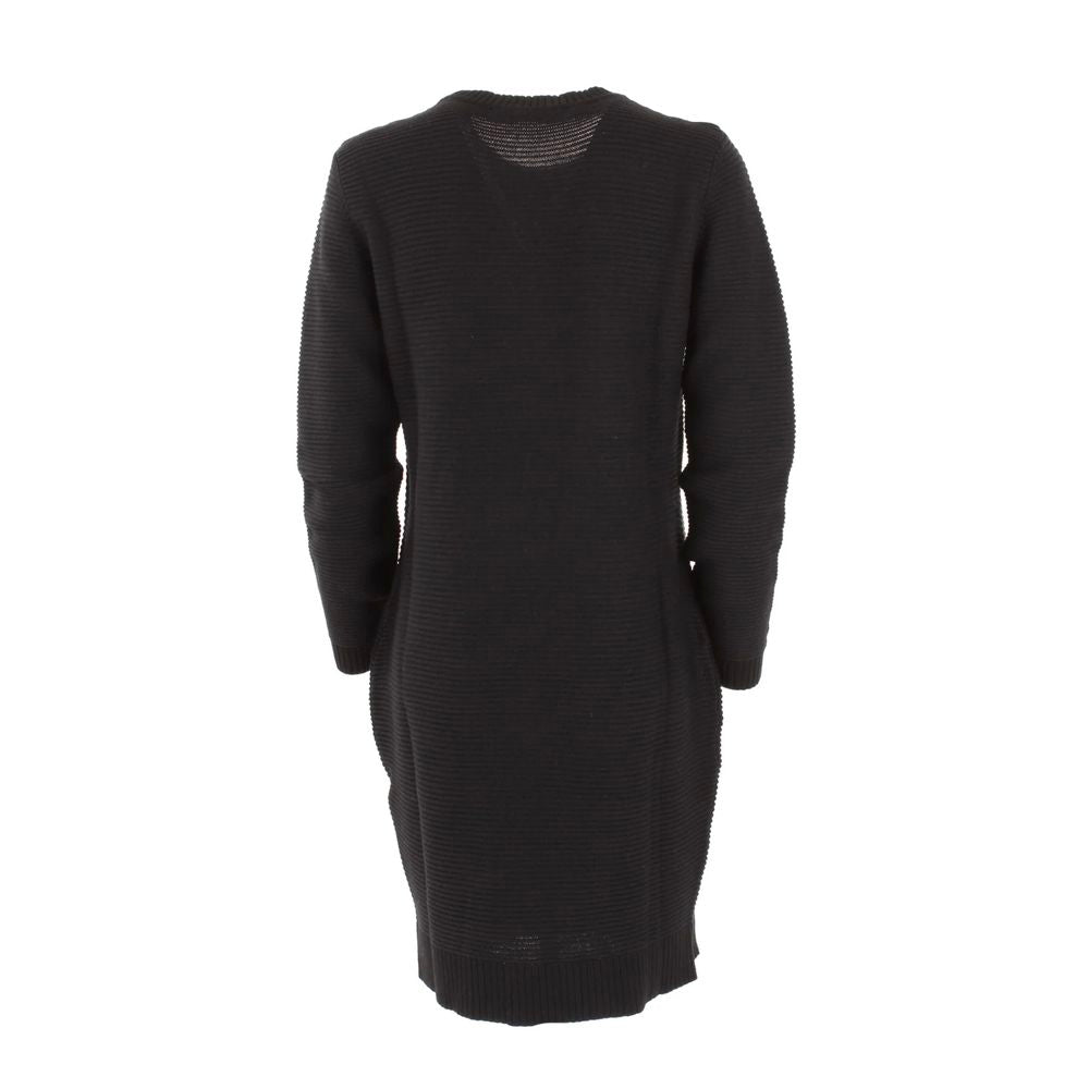 Love Moschino Chic Hjertemønster Strikkjole i uldblanding