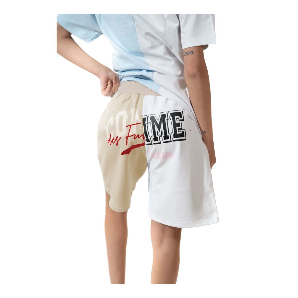 Comme Des Fuckdown Chic Tofarvede Logo Shorts