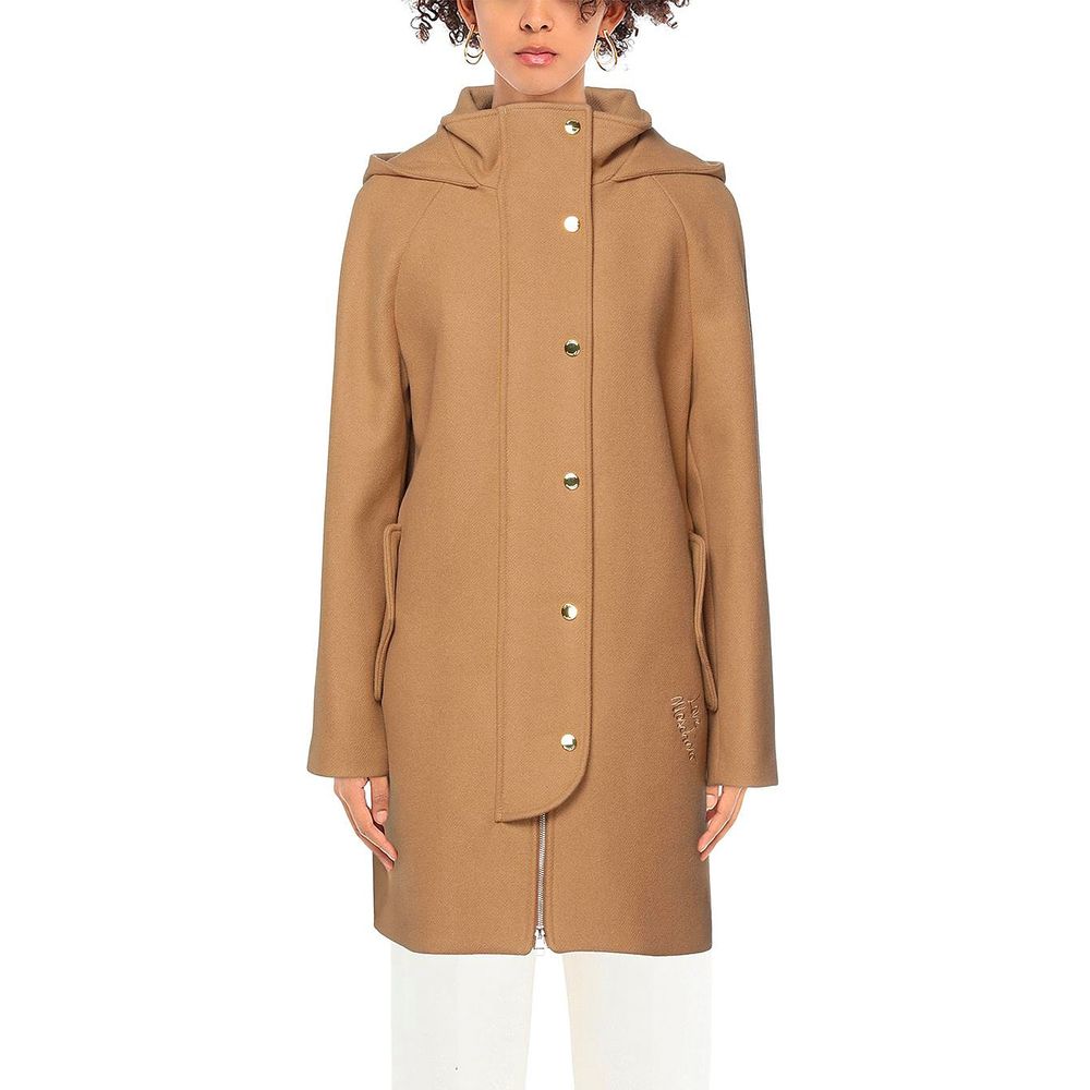 Love Moschino Brun Uldfrakke Til Kvinder