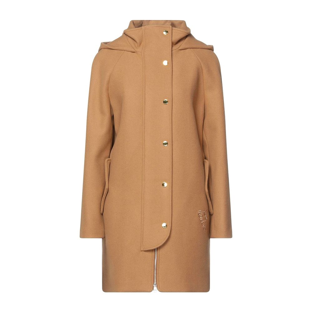Love Moschino Brun Uldfrakke Til Kvinder